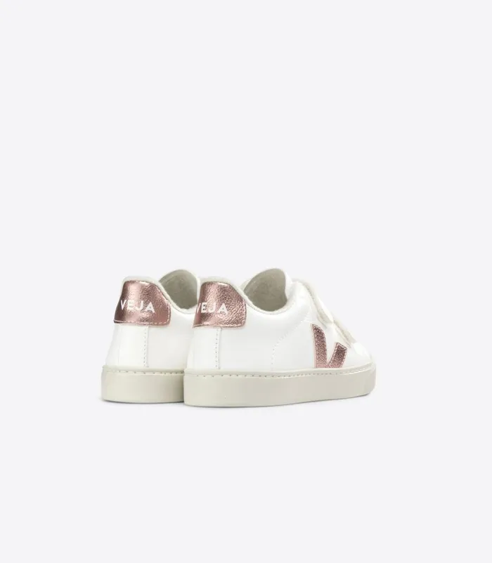 VEJA Esplar Kids ESPLAR FURED CHROMEFREE LEATHER WHITE NACRE