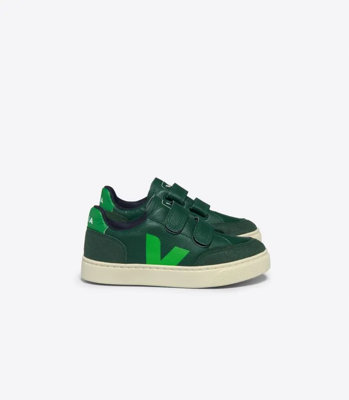 VEJA V12 Kids V12 CHROMEFREE LEATHER POKER ABSINTHE