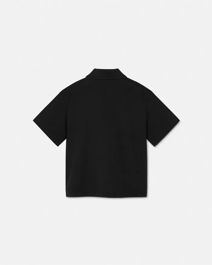Versace Barocco Overshirt Black Kids Shirts