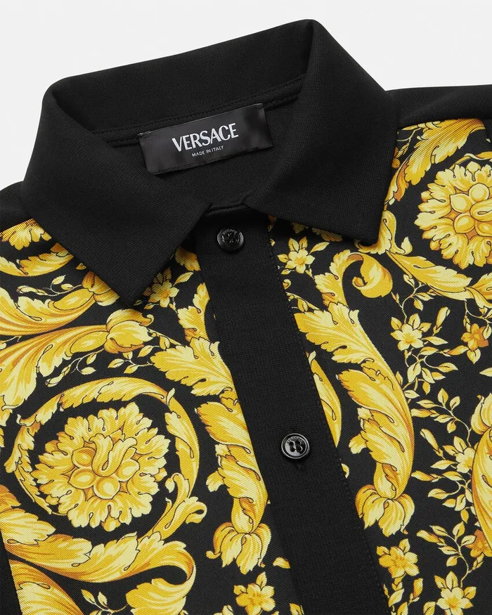 Versace Barocco Overshirt Black Kids Shirts