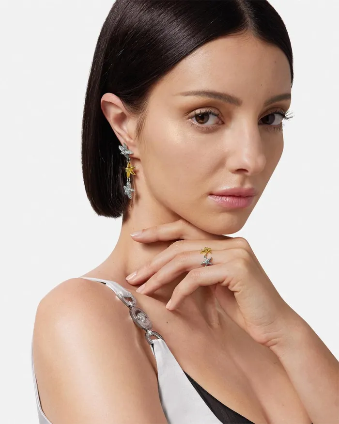 Versace Barocco Sea Ring Silvergold Women Rings