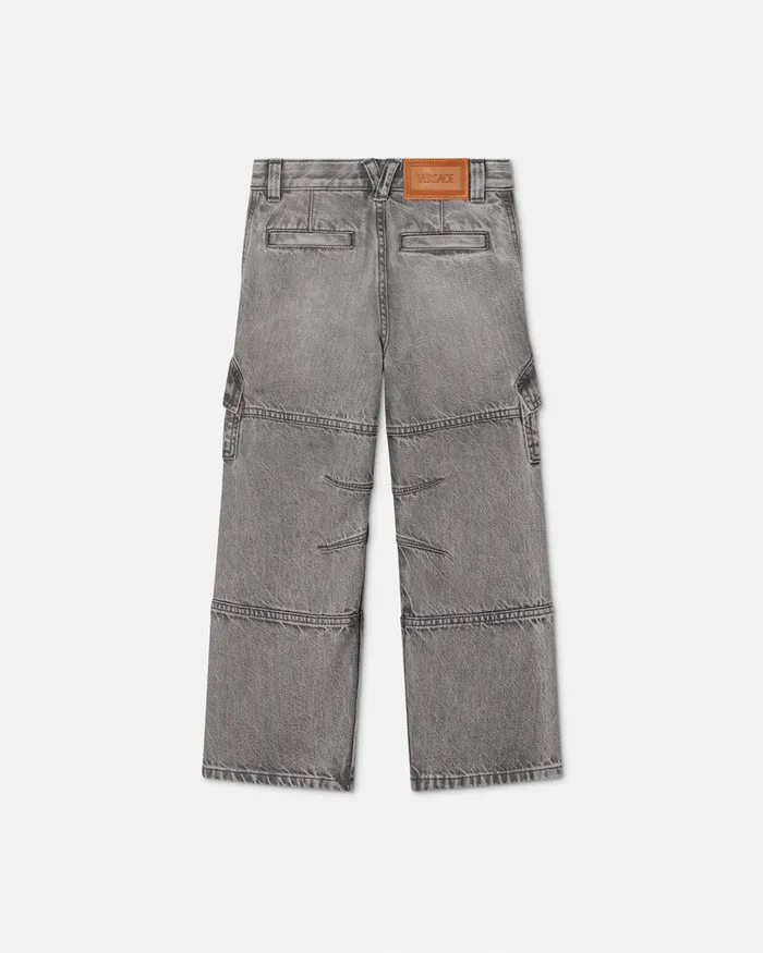 Versace Cargo Jeans Gray Kids Denim