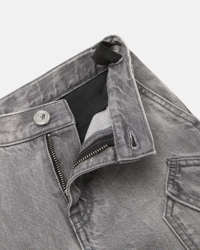 Versace Cargo Jeans Gray Kids Denim