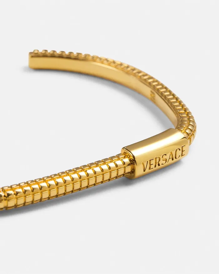 Versace Dylos Cuff Bracelet Light Gold MenWomen Bracelets