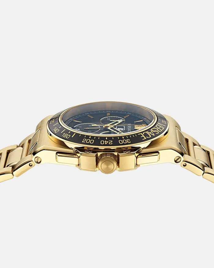Versace Greca Extreme Chrono Watch Gold Men Watches