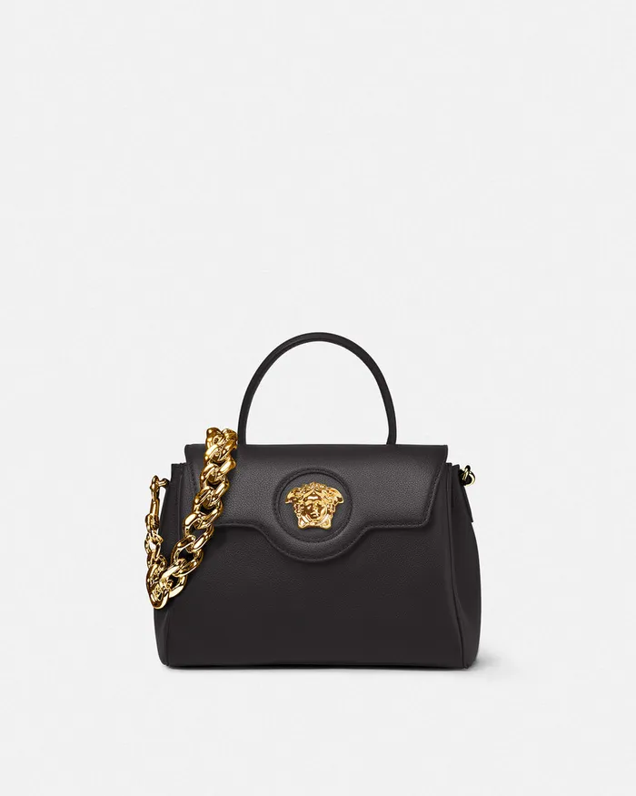 Versace La Medusa Handbag Black Women Top Handle