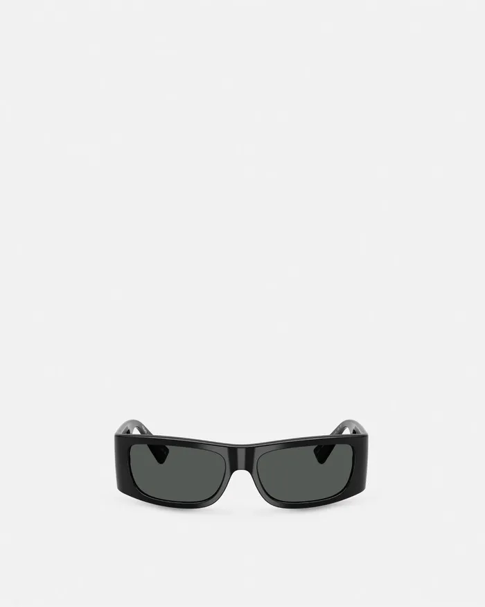 Versace Lens Logo Sunglasses Black Men Sunglasses