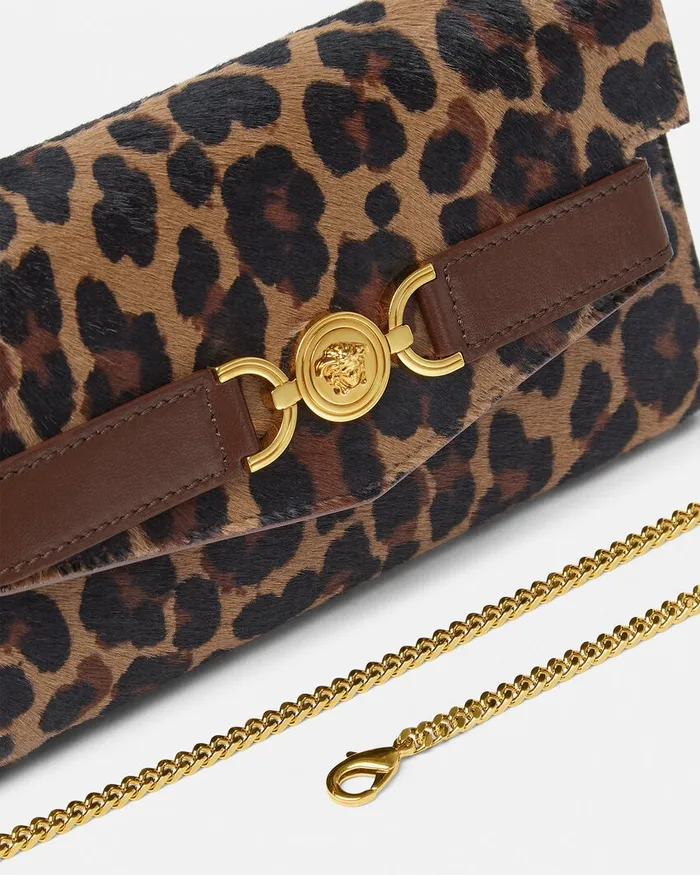 Versace Leopard Medusa 03995 Clutch Animalier Women Mini Bags and Clutches