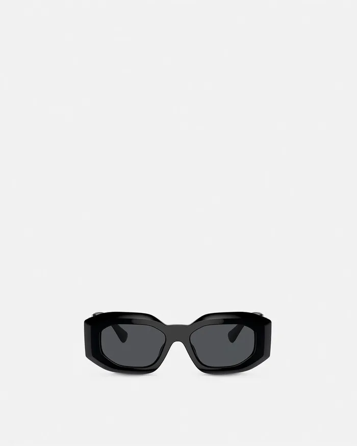 Versace Maxi Medusa Biggie Sunglasses Blacksilver MenWomen Sunglasses