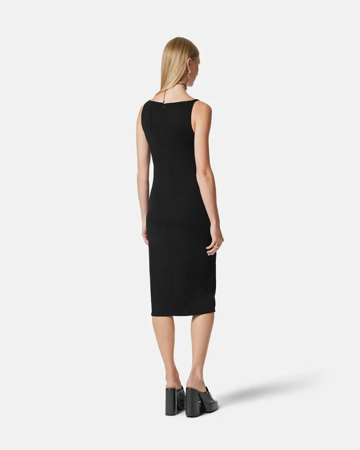 Versace Medusa Midi Dress Black Women Dresses