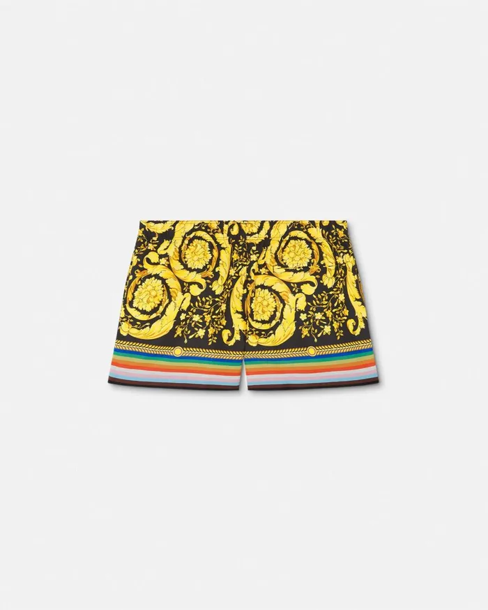 Versace Pride Barocco Swim Shorts Blackprint Men Swimwear