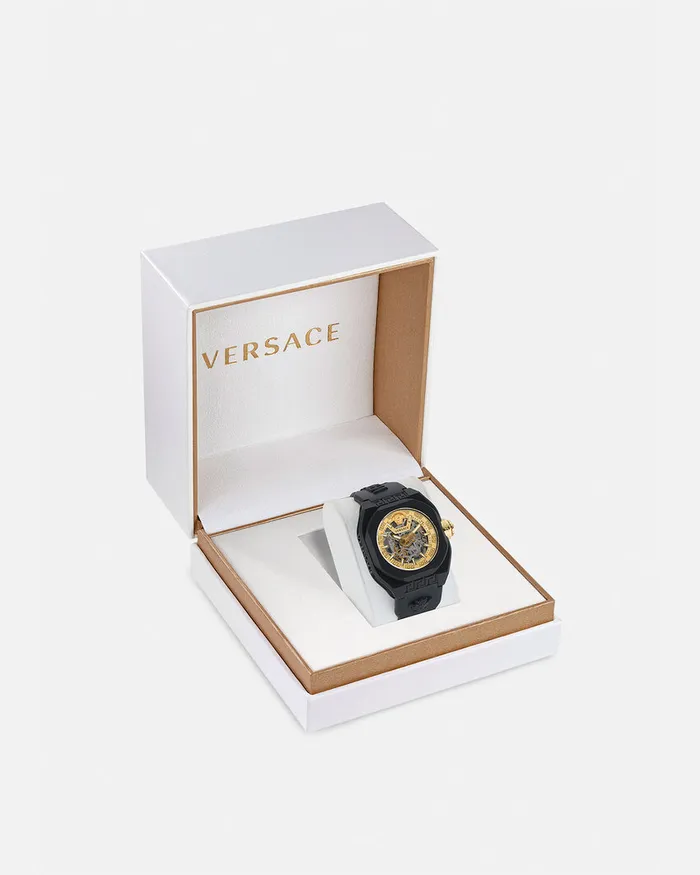 Versace VLegend Skeleton Watch Black WomenMen Watches
