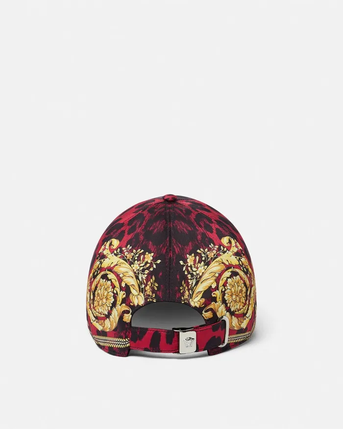 Versace Wild Barocco Baseball Cap Printred WomenMen Hats and Caps