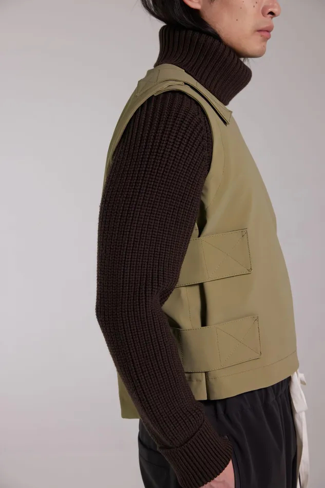 Vests Men Stutterheim Peace Matte Vest Aloe