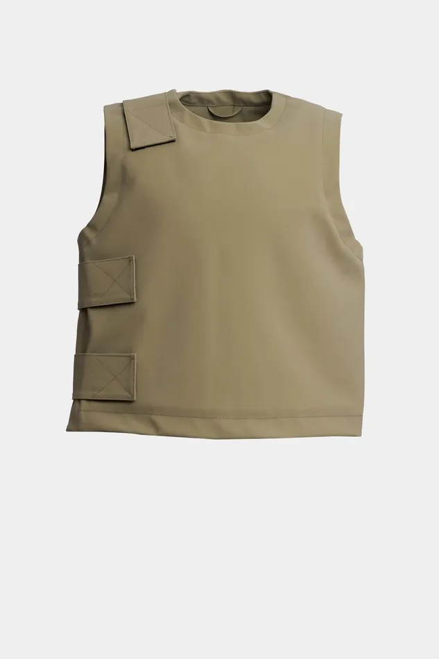 Vests Men Stutterheim Peace Matte Vest Aloe