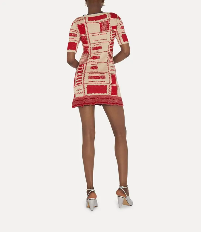 Vivienne Westwood Dresses Women Checked Dress Beigered