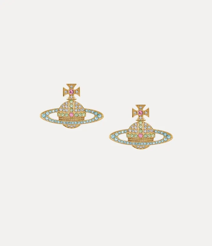 Vivienne Westwood Earrings Women Kika Earrings Goldcrystalchrysoliteaquamarine Vivienne Westwood Earrings Women Kika Earrings Goldcrystalchrysoliteaquamarine