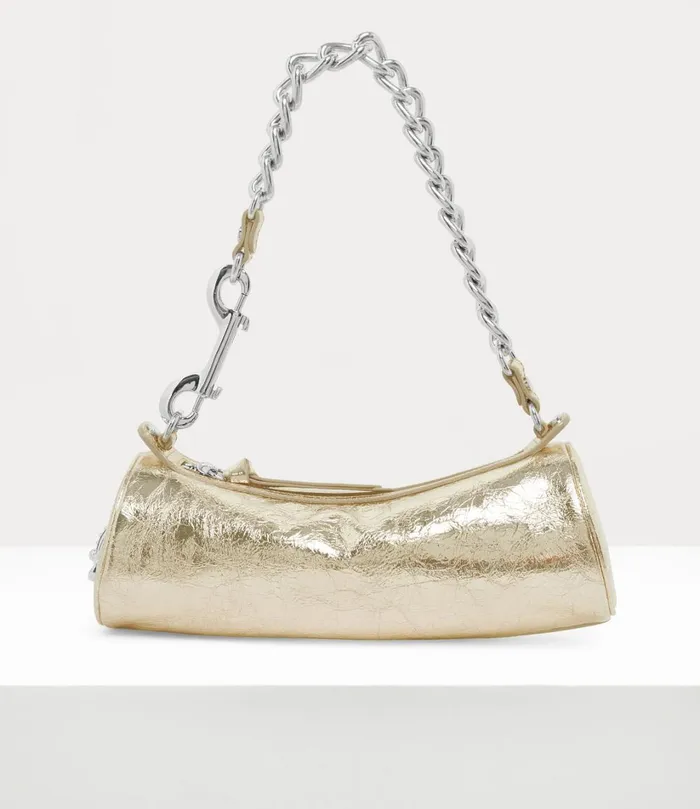 Vivienne Westwood Handbags Women Cindy Cylinder Bag Gold