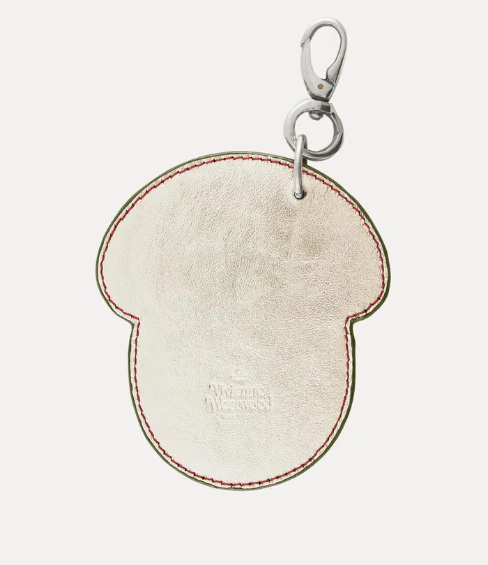 Vivienne Westwood Keyrings WomenMen Mushroom Charm Greyred