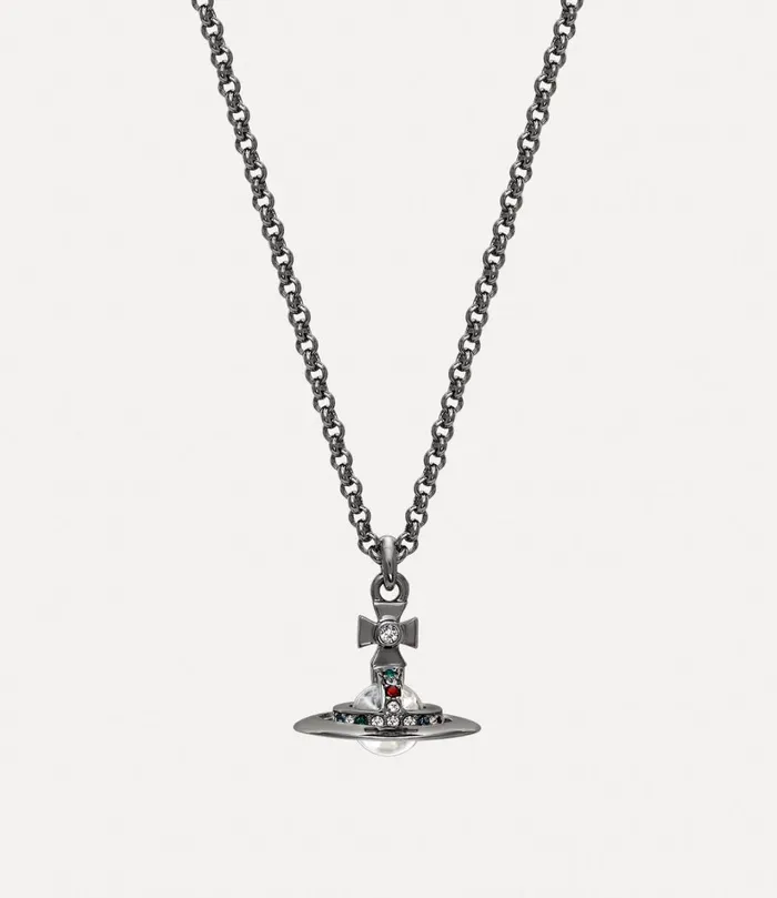 Vivienne Westwood Necklaces Women New Petite Orb Pendant Necklace Ruthenium