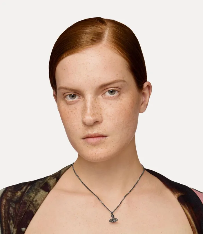 Vivienne Westwood Necklaces Women New Petite Orb Pendant Necklace Ruthenium