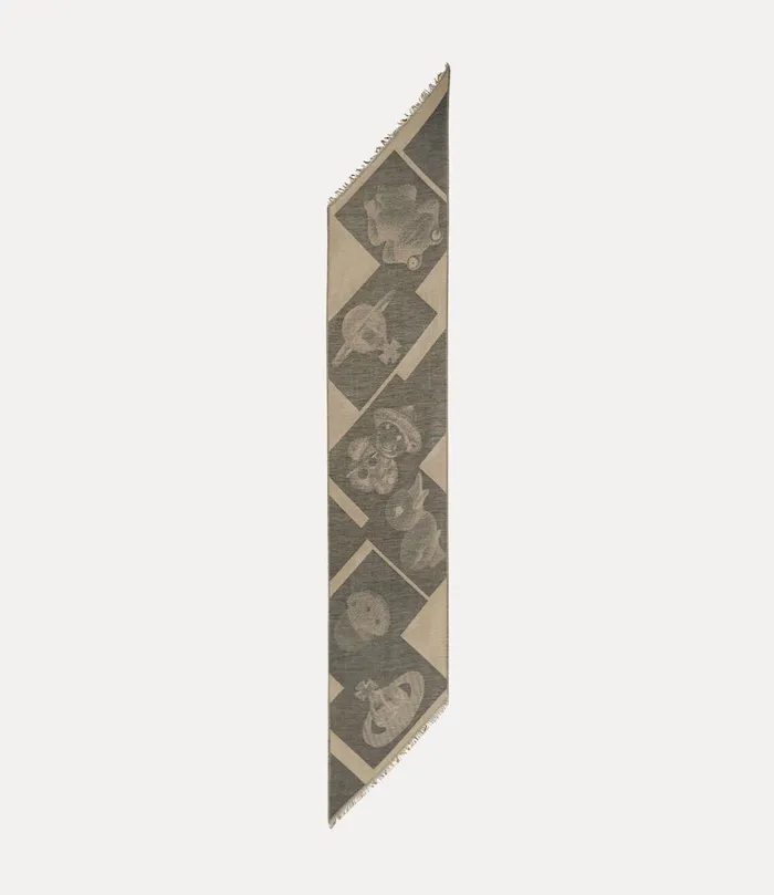 Vivienne Westwood Scarves And Ponchos WomenMen Two Point Scarf Black