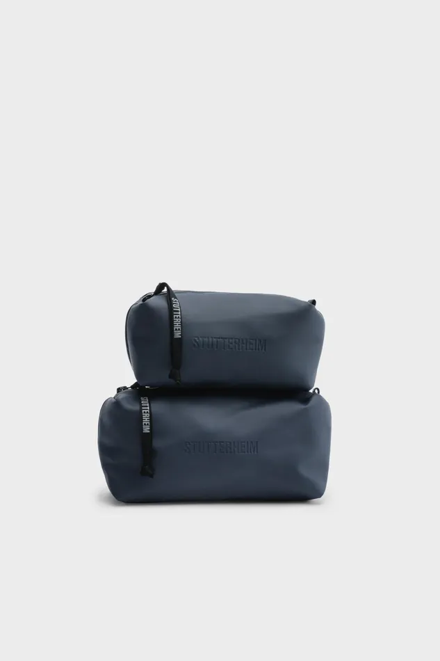 Wash Bags Women Stutterheim Container Small Wash Bag Navy