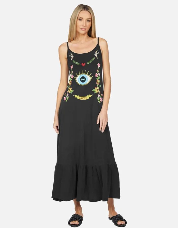 Women039s Beatrix X Floral Eye Love Onyx Lauren Moshi Dresses