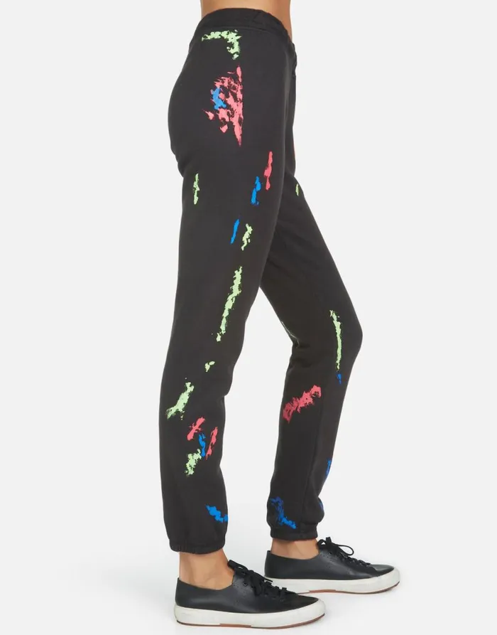 Women039s Gia Star Kiss Onyxpaint Smudge Lauren Moshi Long Sweatpants
