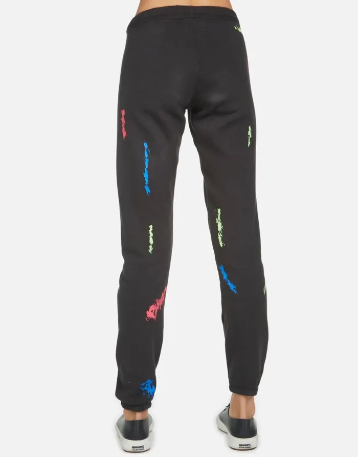 Women039s Gia Star Kiss Onyxpaint Smudge Lauren Moshi Long Sweatpants
