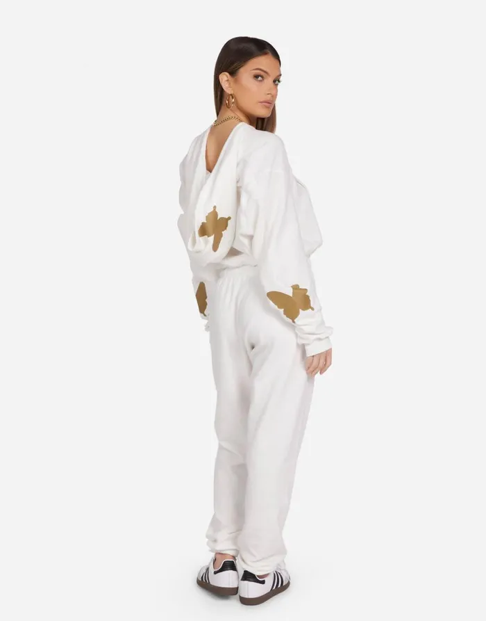 Women039s Lachelle Gold Butterflies Milk Lauren Moshi Hoodies