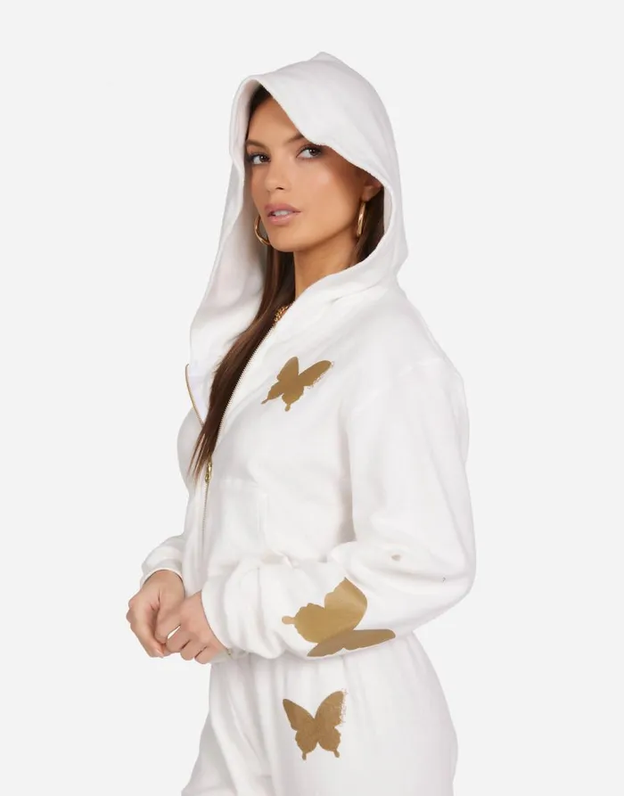 Women039s Lachelle Gold Butterflies Milk Lauren Moshi Hoodies