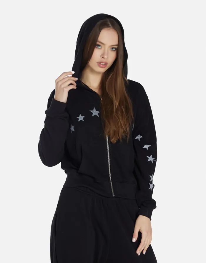 Women039s Lachelle Retro Skate Black Lauren Moshi Hoodies
