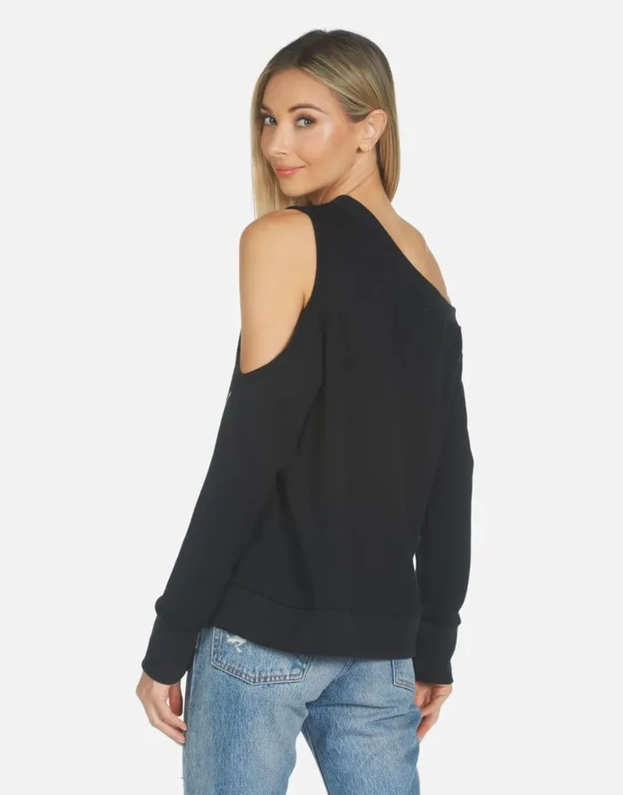 Women039s Trinidy Leopard Lip Black Lauren Moshi Long Sleeve