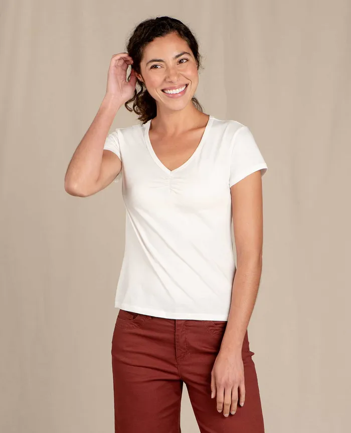 Women8217s ToadandCo Rose Short Sleeve Tee Egret Tops and TShirts