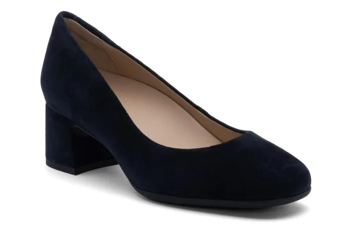 Women ABEO Footwear Dress Avenue Pump Navy Suede