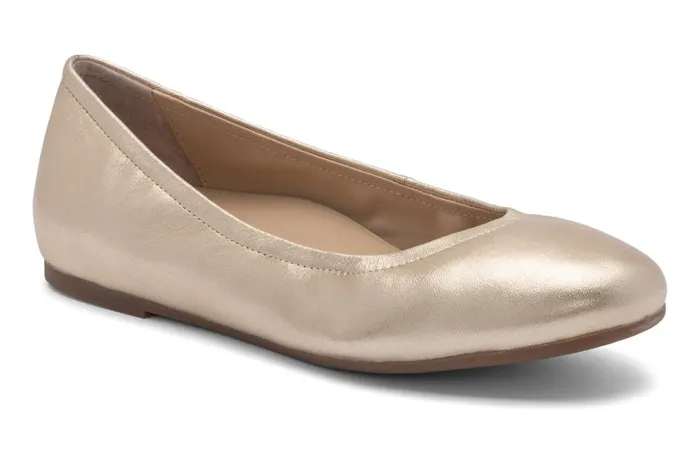 Women ABEO Footwear Dress Promenade Flat Gold