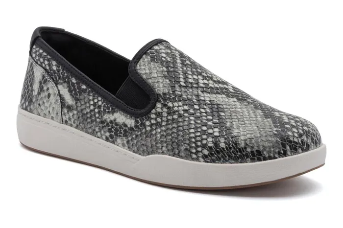 Women ABEO Footwear Sneakers Encore Slip On Snake Print Leather