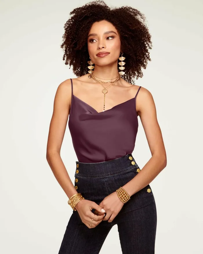 Women Abigail Cowl Neck Tank Top Black Ramy Brook Tops Women Abigail Cowl Neck Tank Top Black Ramy Brook Tops