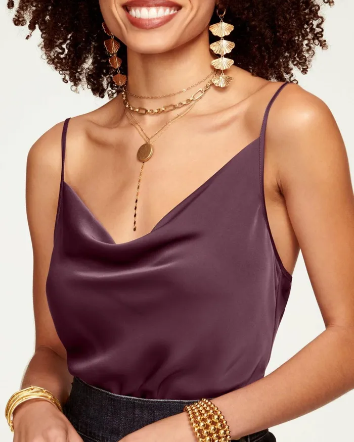 Women Abigail Cowl Neck Tank Top Black Ramy Brook Tops Women Abigail Cowl Neck Tank Top Black Ramy Brook Tops