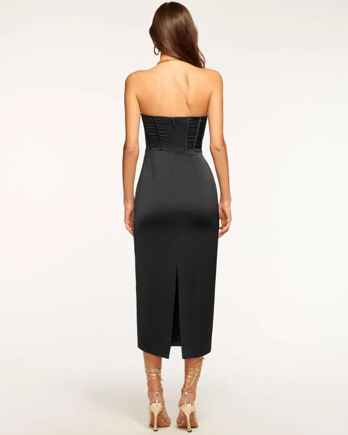 Women Alianna Strapless Midi Dress Black Ramy Brook Dresses Women Alianna Strapless Midi Dress Black Ramy Brook Dresses