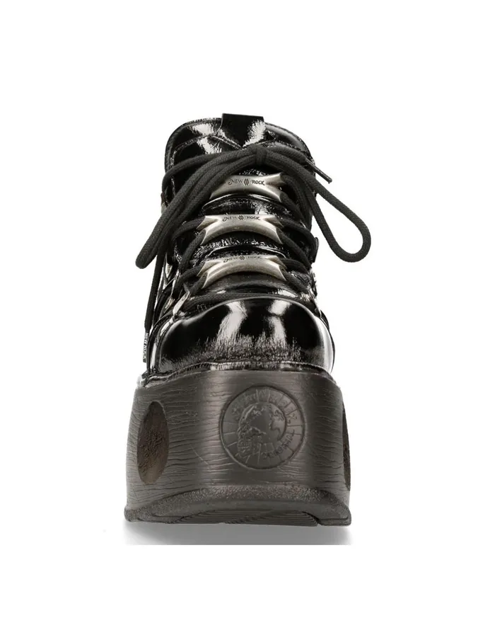 Women Ankle Boot Black Neptuno With Laces MTank006cC8 New Rock High Heels Women Ankle Boot Black Neptuno With Laces MTank006cC8 New Rock High Heels