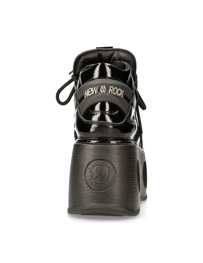 Women Ankle Boot Black Neptuno With Laces MTank006cC8 New Rock High Heels Women Ankle Boot Black Neptuno With Laces MTank006cC8 New Rock High Heels