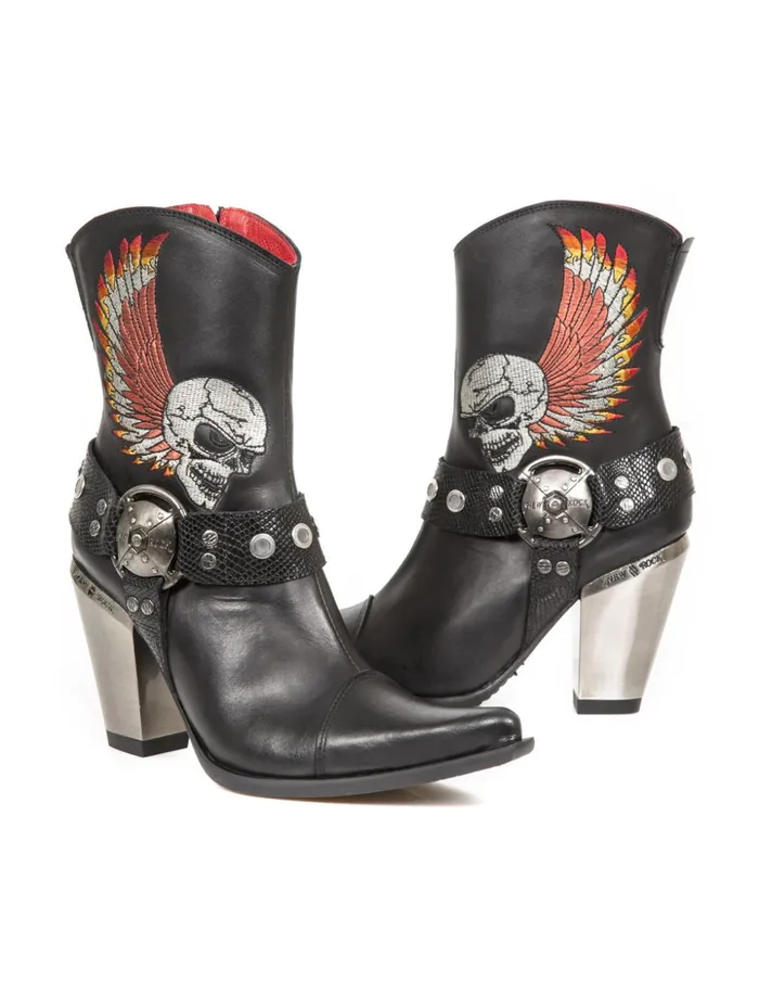 Women Ankle Boot Bull MBull006S1 New Rock Heels Women Ankle Boot Bull MBull006S1 New Rock Heels