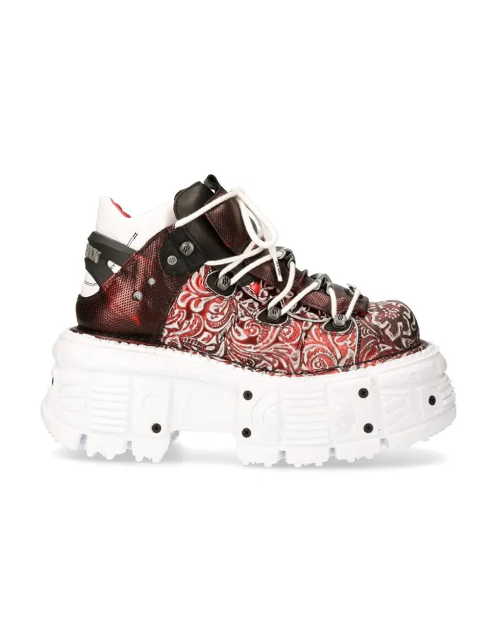 Women Ankle Boot Imperfect With Laces MTank106bC3 New Rock Platform Women Ankle Boot Imperfect With Laces MTank106bC3 New Rock Platform