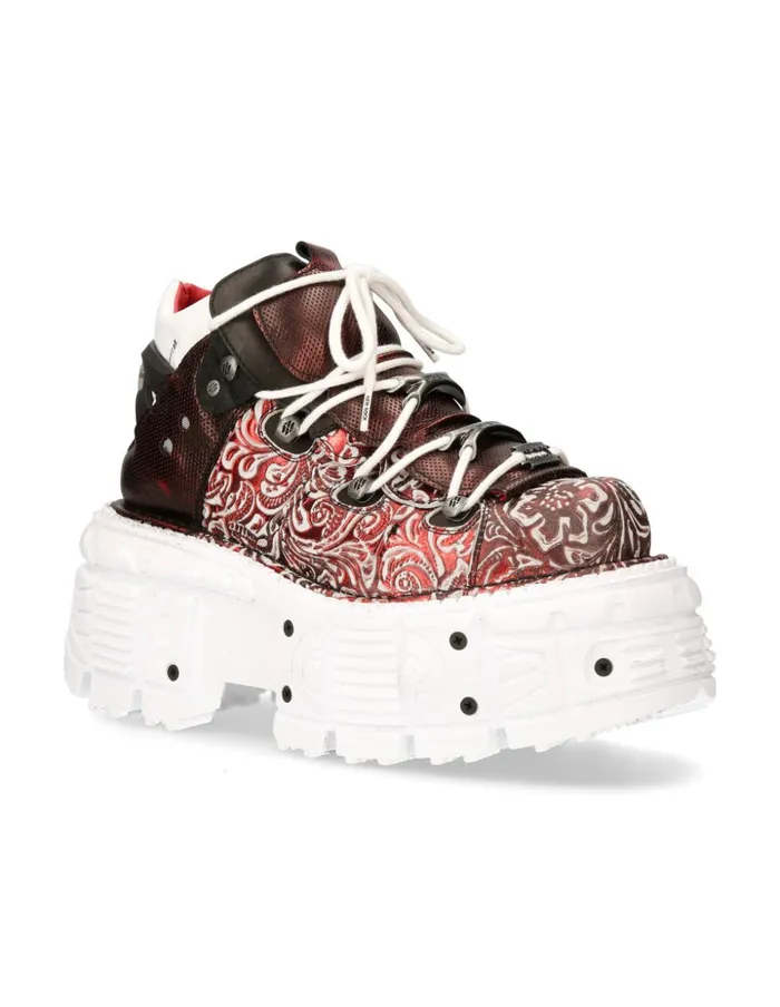 Women Ankle Boot Imperfect With Laces MTank106bC3 New Rock Platform Women Ankle Boot Imperfect With Laces MTank106bC3 New Rock Platform