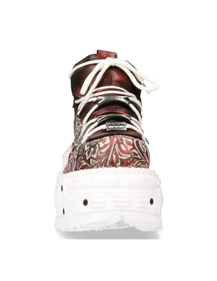 Women Ankle Boot Imperfect With Laces MTank106bC3 New Rock Platform Women Ankle Boot Imperfect With Laces MTank106bC3 New Rock Platform