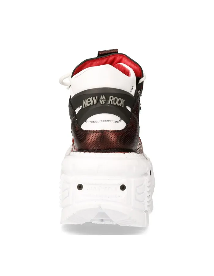 Women Ankle Boot Imperfect With Laces MTank106bC3 New Rock Platform Women Ankle Boot Imperfect With Laces MTank106bC3 New Rock Platform