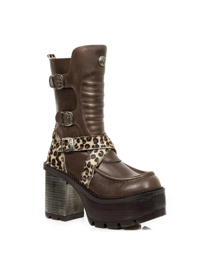 Women Ankle Boot Trail MSeve01C2 New Rock High Heels Women Ankle Boot Trail MSeve01C2 New Rock High Heels
