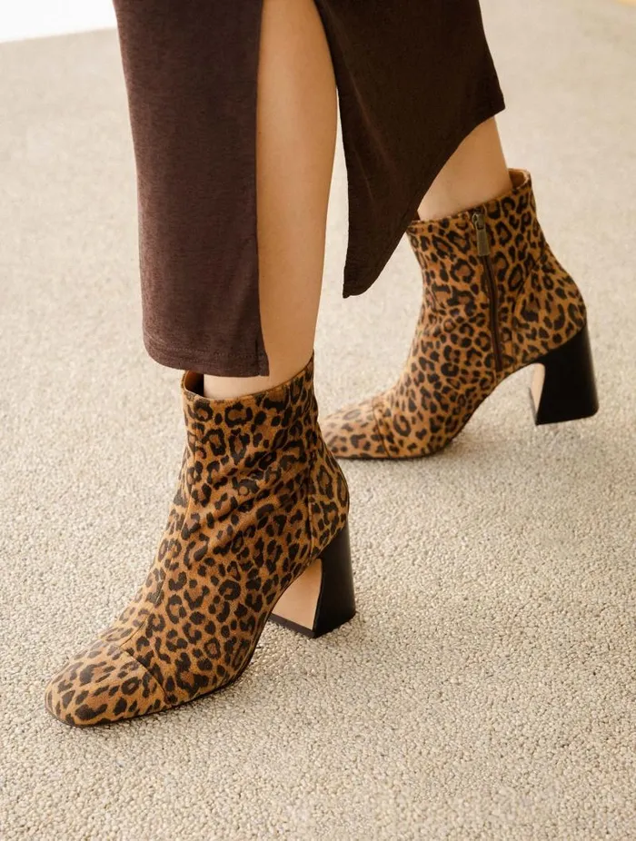 Women Ankle Boots Bobbies Aline Wild Leo